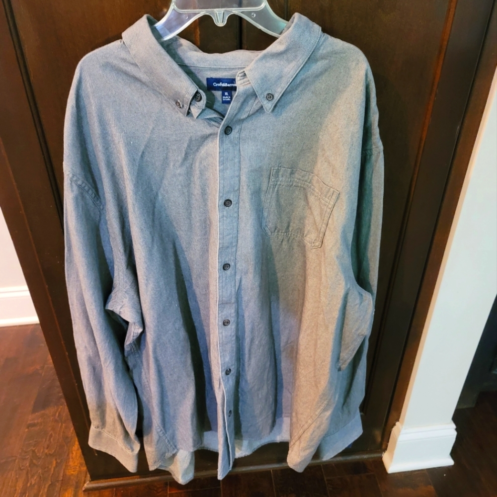 Croft and Barrow mens long sleeve dress shirt XL